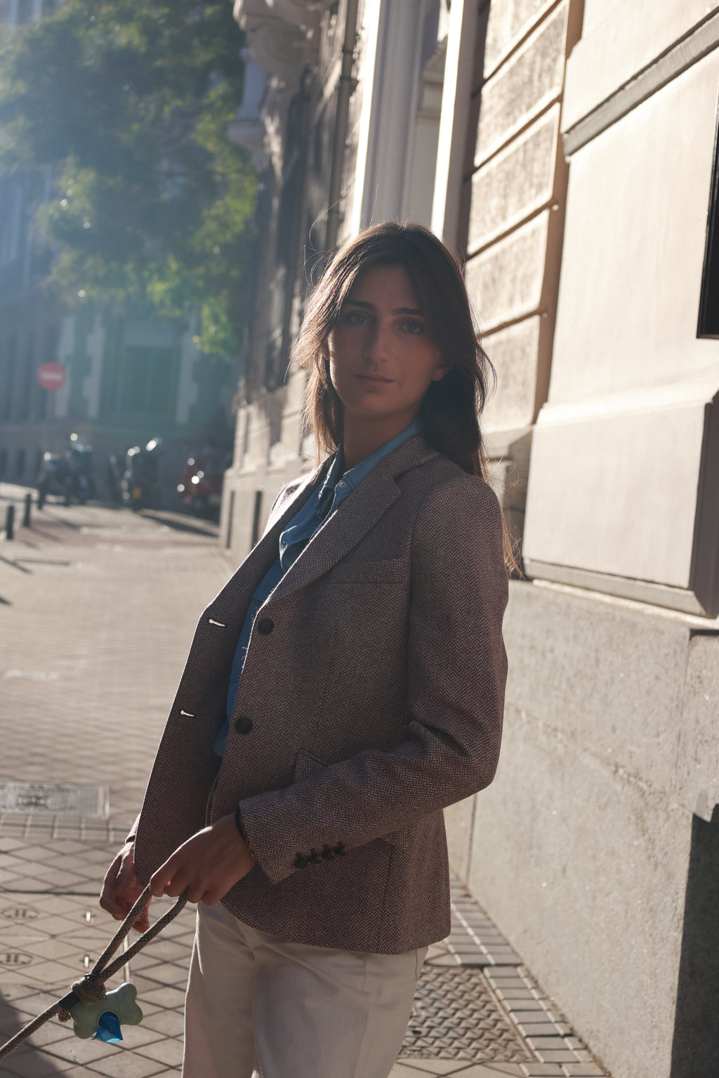 Chaqueta Deauville de lana, vista de tres cuartos — VALRIC