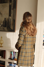 Vienna coat in cashmere and wool, back view — VALRIC
