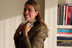 Vienna coat in cashmere and wool, portrait indoors — VALRIC