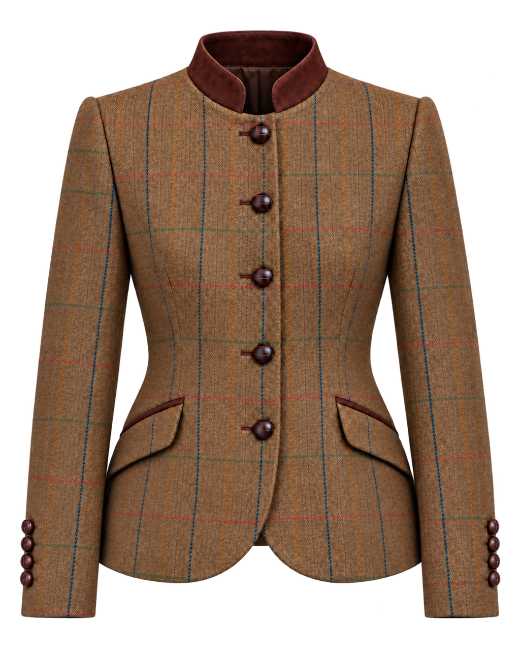 Austriaca Chelsea de tweed marrón, cachemir y lana, vista frontal — VALRIC