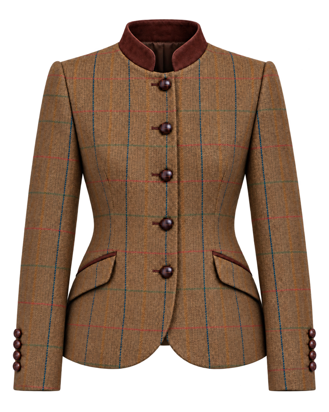 Austriaca Chelsea de tweed marrón, cachemir y lana, vista frontal — VALRIC