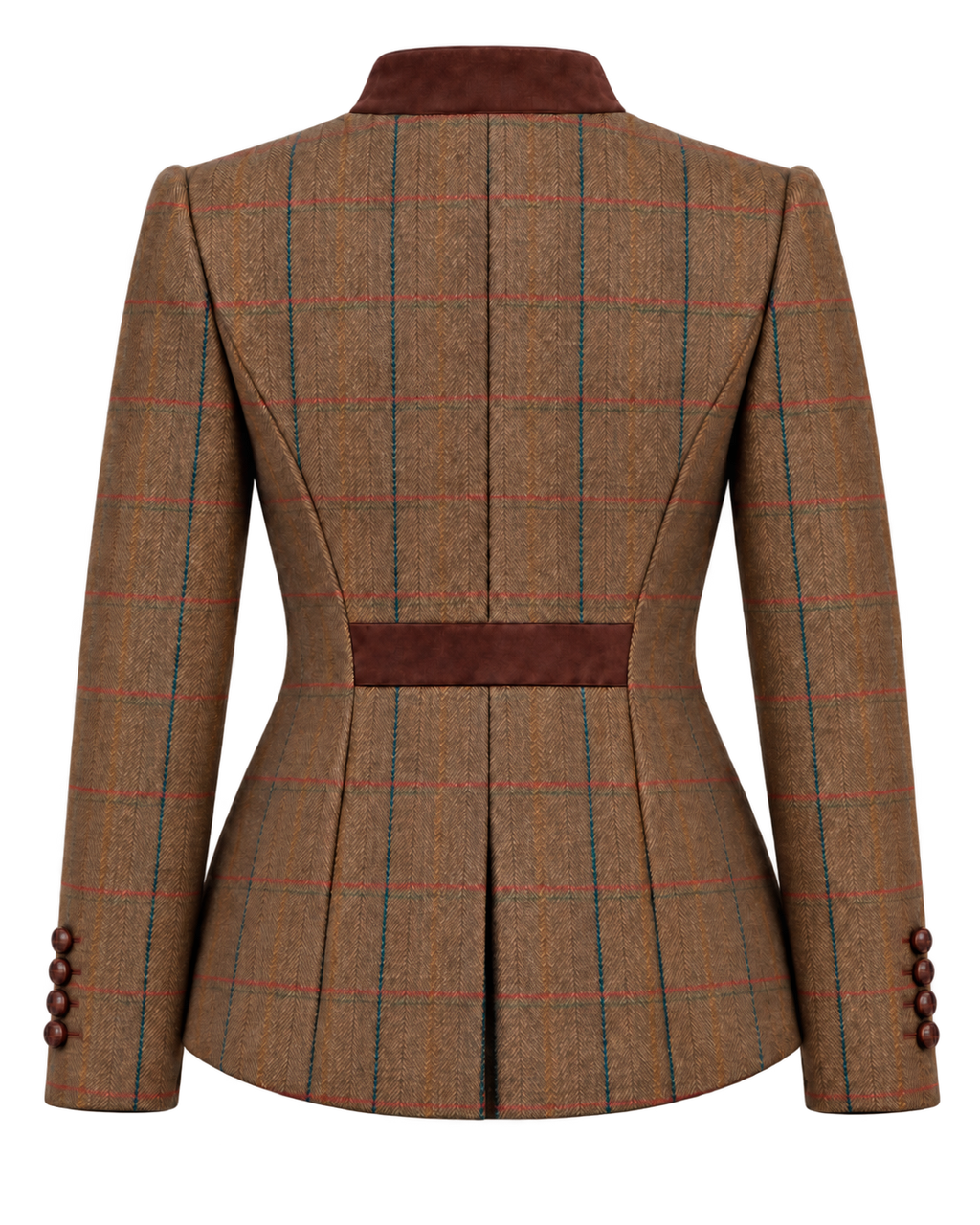 Austriaca Chelsea de tweed marrón, cachemir y lana, vista de espalda — VALRIC