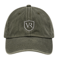Gorra VALRIC verde de algodón con el escudo bordado, vista frontal