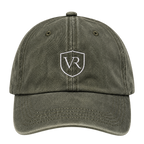 Gorra VALRIC verde de algodón con el escudo bordado, vista frontal