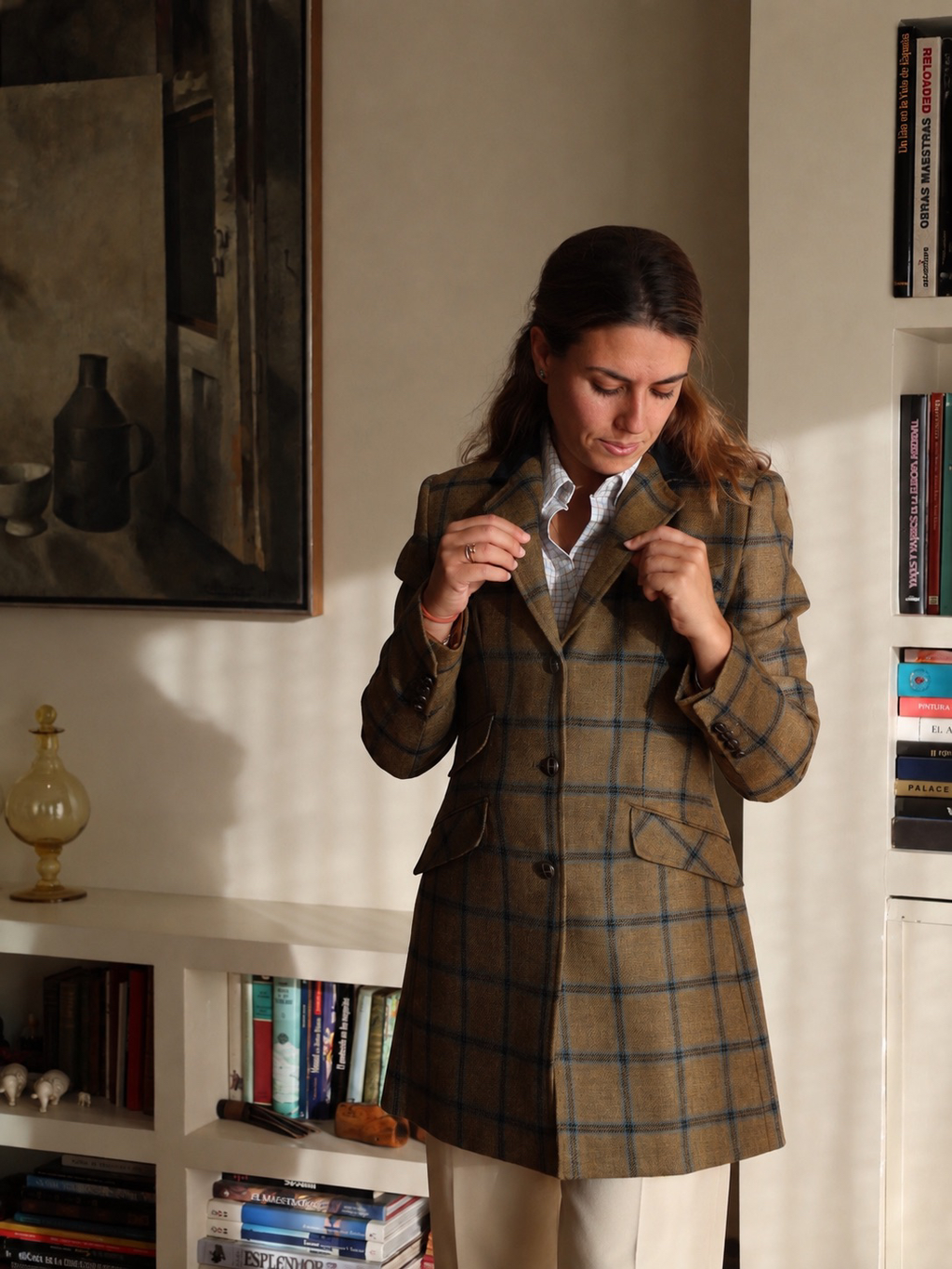 Vienna coat in cashmere and wool, front view — VALRIC